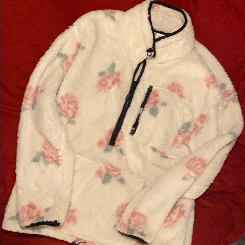 Half zip Sherpa
